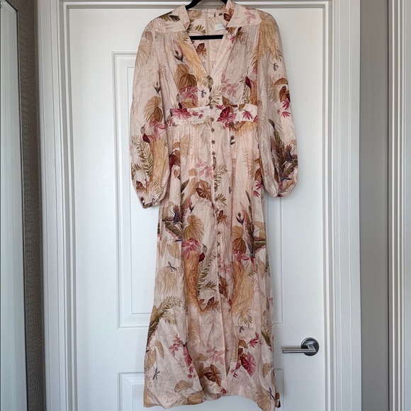 Zimmermann Ascension Plunge Maxi Dress Floral Print - Picture 6 of 9